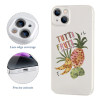 iPhone 14 case with 'TUTTI FRUTTI' pineapple design, precise cutouts, PC plastic.