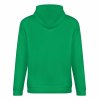 Green cotton hoodie for men, loose fit, suitable for daily wear, 100% cotton.