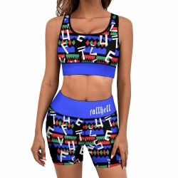 Women's yoga set including shorts