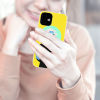 iPhone 12 Series yellow case with cartoon design, crystal clear protection, Inkedjoy