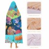 New Cloak Hooded Blanket with Underwater Scene, made of Arctic Velvet, perfect for cozy lounging.