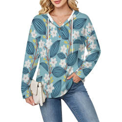 V-neck button-up sweater