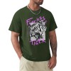 Dark green 100% cotton men's Fearless Tiger graphic tee, vintage style.