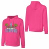 Hot pink California Surfing hoodie, 100% cotton, loose fit, suitable for daily wear