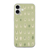 iPhone 16 Series case, TPU, olive green with white pattern, protective cover.
