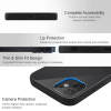 iPhone 12 series black glass case with lip and camera protection, precise fit