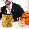 Halloween tote bag with ghost and pumpkin pattern, perfect for candy and parties