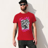 Red cotton Fearless Tiger T-shirt, front view, collection.