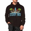 Black California Surfing Hoodie, cotton, loose fit, daily wear