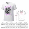 White cotton Fearless Tiger graphic tee with size chart, collection.