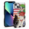 iPhone 13 Skin Case with Cartoon Design and Feather