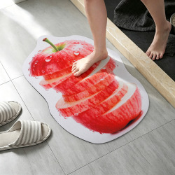 Personalized custom-shaped floor mats - rectangular