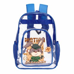 New Blue body Transparent backpack