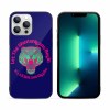 iPhone 13 glass case with tiger face design, scratch-resistant, wireless charging compatible.
