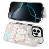 iPhone 16 case featuring a cute cartoon bear design, card slot, and 360° protection.