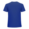 Men's blue cotton T-shirt - back view, crew neck, breathable fabric, Inkedjoy