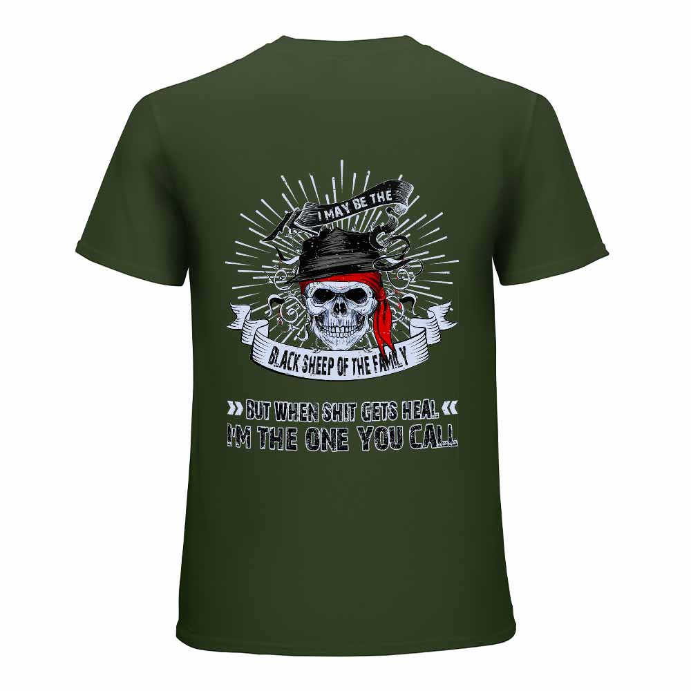 Dark green cotton men's Fearless Tiger T-shirt, 'Be Fearless' graphic print,  collection, Inkedjoy, round collar.