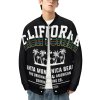 Men's Fylly Printing Baseball Uniform in black with "CALIFORNIA BEACH" text