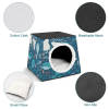 Waterloo Capsule Pet House, Oxford cloth, cozy design with removable pad and breathable mesh for cat.