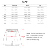 Ice silk pajama pants size chart with measurements in cm/inches. Includes pants length, waist, hips for each size.