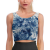 Blue & White Sport Yoga Bra for Women, comfortable and breathable, perfect for sports.