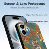 iPhone 16 Series case with screen and lens protectors, TPU material, stylish phone cover