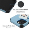 Microfiber iPhone 12 case with soft microfiber lining, camera protection, and precise cutouts.