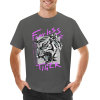 Men's gray cotton Fearless Tiger graphic T-shirt, collection.