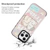 iPhone 16 case with card slot and cartoon design, featuring shockproof protection, cute bears