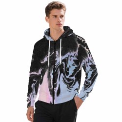 Men's Fashion Youth Jacket Hoodies with Zipper and Pockets