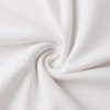 White hoodie sweatshirt fleece fabric detail, soft cotton blend for women.