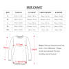 Size chart for women's long sleeve round neck slim dress. Featuring measurements for length, bust, bottom hem and sleeve.