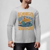 Grey pure cotton long sleeve T-shirt featuring 'ASMOOTH ARE MADE OF SOULFULLY' graphic design for casual wear