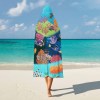 Arctic Velvet Cloak Hooded Blanket with underwater coral design, perfect for cozy lounging.