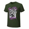 Men's Dark Green Fearless Tiger graphic tee, 100% cotton, collection.