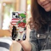iPhone 13 Christmas design case, fiber skin, scratch-resistant protection