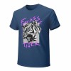 Men's blue 100% cotton 'Fearless Tiger' graphic tee, collection.
