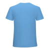 Sky Blue Cotton T-shirt Back View | Inkedjoy