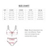 Black Safflower Bikini Swimsuit Size Chart | High Waist Bottoms