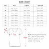 Size Chart for V-neck Short-sleeve Women's Shirt, includes bust, length, and sleeve measurements in cm and inches.