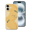 iPhone 16 case with mango design, TPU protective cover, "mango mango" text