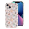 PC plastic iPhone 13 case with geometric pattern, phone protection.