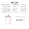 Ladies Sexy Slim Sling Dress size chart with measurements in cm and inches