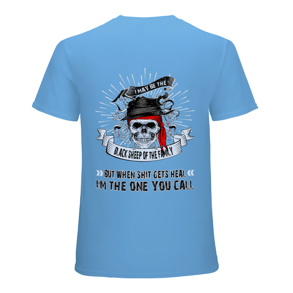 Light blue cotton men's Fearless Tiger T-shirt, collection. Graphic print.