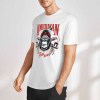White cotton T-shirt with American Legend gorilla graphic print, summer fashion