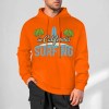 Orange cotton CALIFORNIA SURFING hoodie, loose fit, suitable for daily wear.