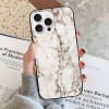 iPhone 16 series marble glass case with drop protection, scratch-resistant design.
