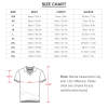 Football jersey size chart with bust, length, and sleeve measurements.