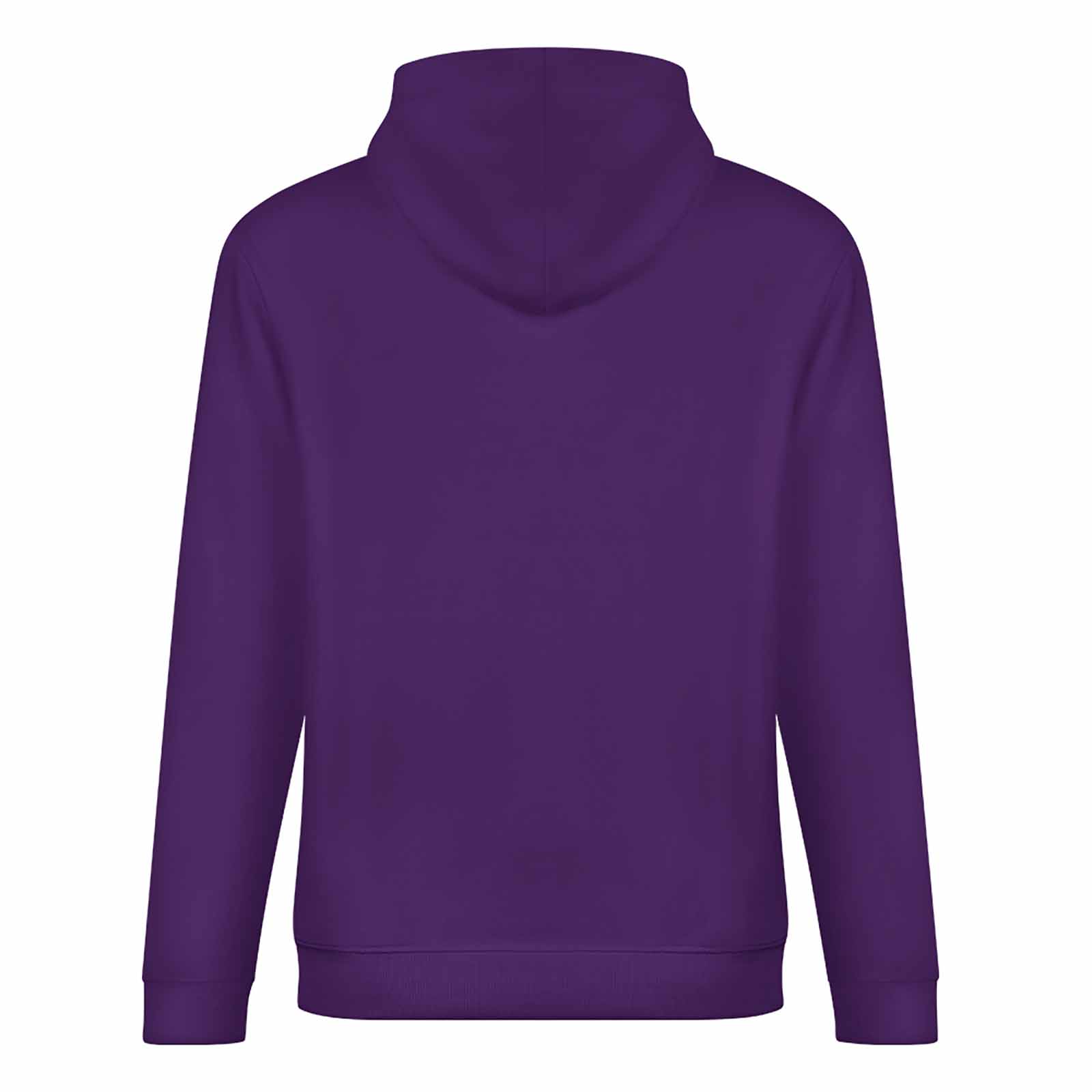 Purple 100% Cotton Hoodie, Loose Fit for Daily Wear