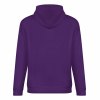 Purple 100% Cotton Hoodie, Loose Fit for Daily Wear